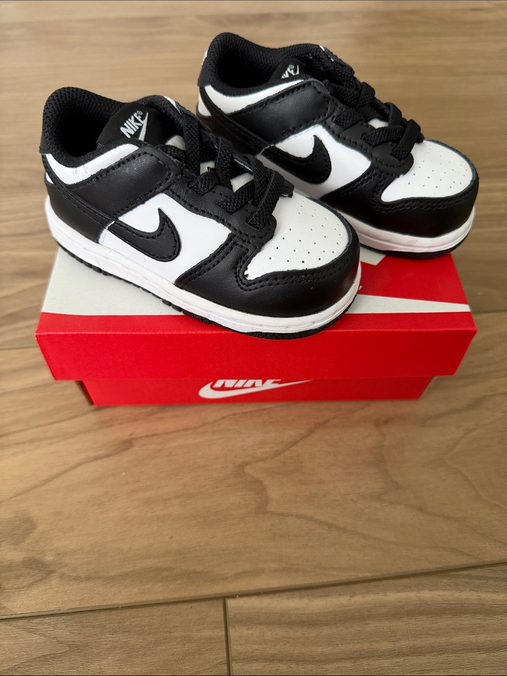 Nike Kids Black and White Low-Top Sneakers